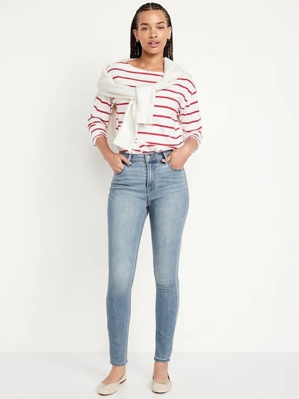 Old Navy High-Rise Light Wash Skinny Jeans